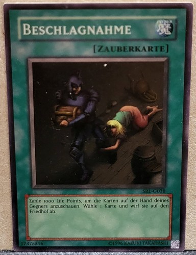 Yugioh beschlagnahme - yugioh, 1x