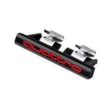 Audi Quattro chrom Emblem Logo Kühlergrill Aufkleber S-line Logo Quattro