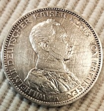 3 Mark 1914 Wilhelm II Deutscher Kaiser König von Preussen  Thronjubiläum   #150