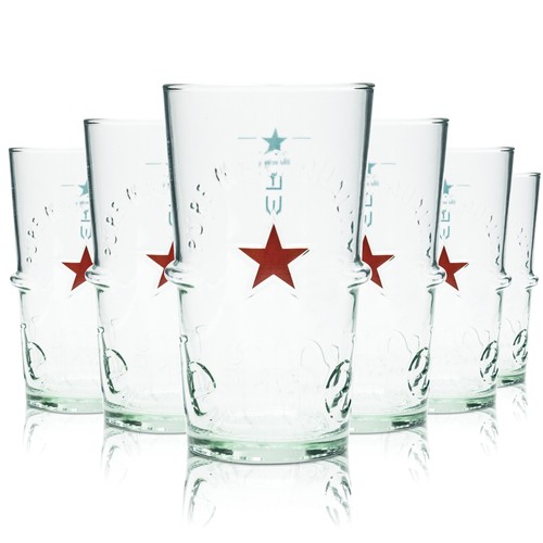 Heineken glas 5l becher - 6x, 0,5l