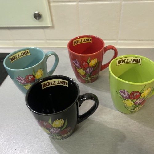 Kaffeetasse mit tulpen holland - mit,