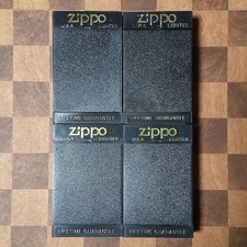 Zippo altes Plastiketui 4er Set gebraucht Sammlerstück selten