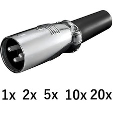 Pin xlr stecker männlich - 3,