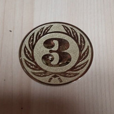 Emblem für Pokal die Zahl 3