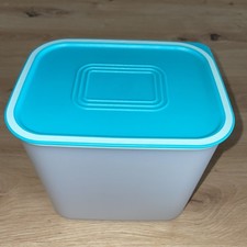 Tupperware Quadro Vorratsbehälter Frische-Dose weiss Türkis  Luftdicht  2,1  L