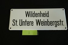 altes Emailschild Wildenheid