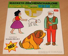 Magneto-Zeichenschablone Heidi Hund Joseph und Großvater Teil 1 + 2