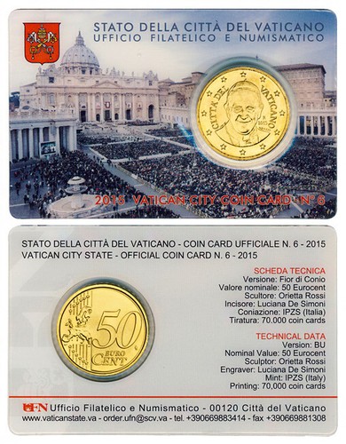 Vatikan cent 2015 in - cent,