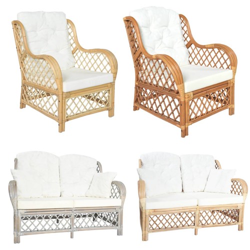 Sessel mit kissen - mit, rattansessel