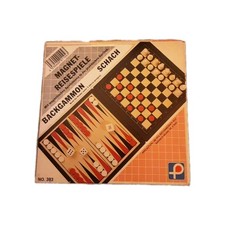Reisespiel Backgammon / Schach - magnetisch