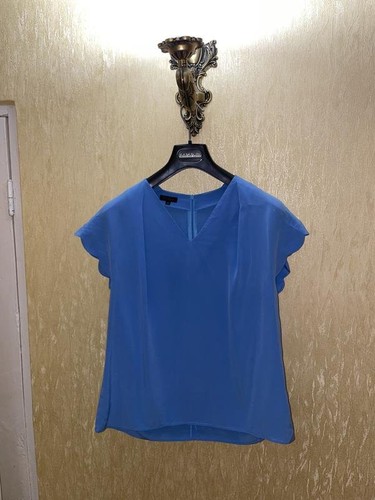 Women escada shirt navy silk - women,