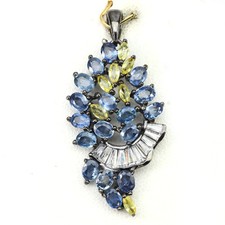 Saphir Anhänger 925 Sterling