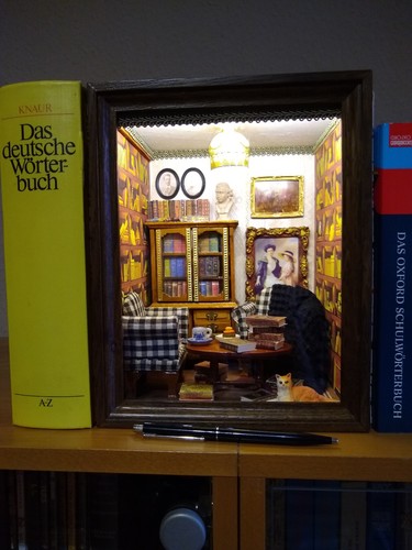 Book nook mini bibliothek - nook,