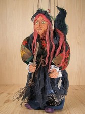 Czech Folk Art Marionette Hexe