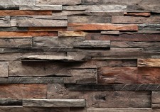 Holzoptik Muster Holzwand VLIES FOTOTAPETE 3D WOHNZIMMER TAPETE WANDBILD XXL