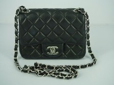 Chanel Timeless Mini Square Silber Beschläge mit Beleg vom 04.2015