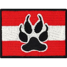 K9 Abzeichen Polizeihund Aufnäher Österreich Patch Hundebekleidung 70x50mm
