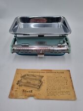 Vintage Set Metall Turm Marke blau-weiß Küchenwaage