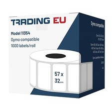 5x Label kompat. zu Dymo 11354  57 x 32 mm 1000 Label Etiketten pro Rolle