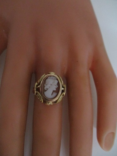 Gold ring gemme kamee - gold,