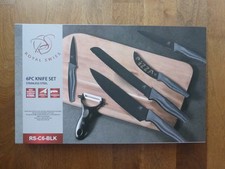 Messerset 6-teilig Carbon-Look unbenutzt