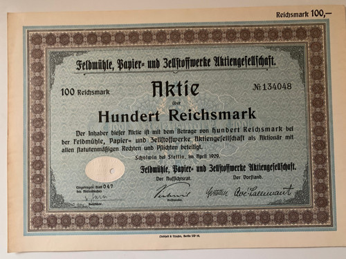 Feldmühle papier und - feldmühle,