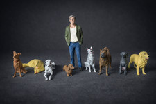 Hundefiguren modellbau 3d - 1:24,