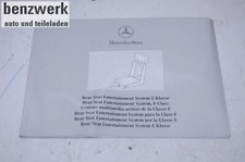 Mercedes E-Klasse Bedienungsanleitung Rear Seat Entertainment B67826602