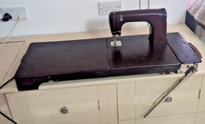 Mid Century German Fischer Mewa Koffer tragbare Nähmaschine + funktionsfähig