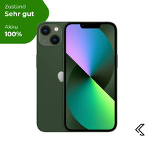 Apple iPhone 13 128GB Grün, Sehr gut, 24 Monate Garantie - 100% Batterie