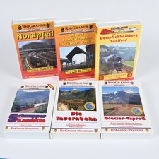 Rio Grande Videothek Eisenbahnvideos VHS Konvolut 6 Stück Eisenbahn-Romantik