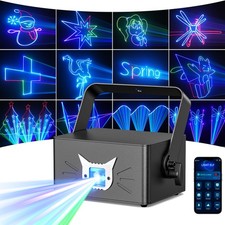 25W 3D Animierte RGB Akku Laser Projektor DMX Bühnenlicht APP DIY Party DJ Disco