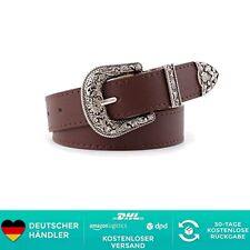 INOGIH Adjustable-Vintage-Western-Cowboy-Belt Women Men - Cowboy-Style Engrav...