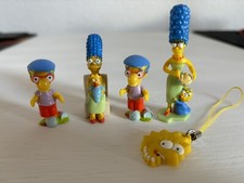 Die Simpsons Figuren Set, 2x Marge, 2x Milhouse, Lisa Schlüsselanhänger