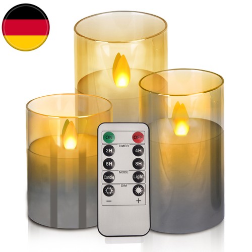 Flammenlose kerzen mit - 3x,