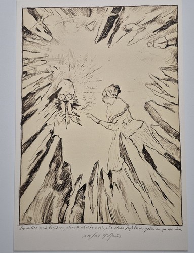Günter brus lithografie - günter, 1985
