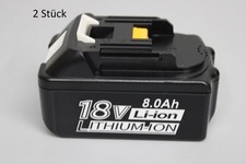 2 Stück Li-Ion Ersatzakku für Makita BL1860B  18V 8.0Ah Li-ion Lithium-ion 144Wh