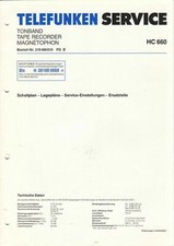 TELEFUNKEN - HC 660 - Service Schaltplan for tape recorder - B8880