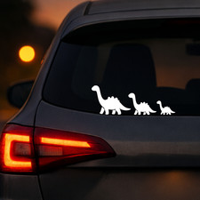 Auto aufkleber dino familie - dino,