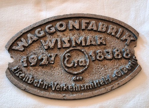 Waggonschild waggonfabrik - waggonschild,