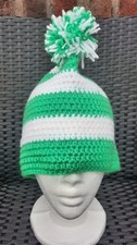  KÖLN MÜTZE * KARNEVAL *Grün Weiß* NARRENKAPPE * UNIKAT * HANDARBEIT * NEU