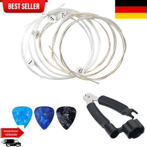 Gitarrensaiten nylon silberset - nylon,