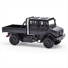 Busch 51085 Mercedes-Benz Unimog U 5023 DoKa Pritsche (2013) in schwarz 1:87/H0