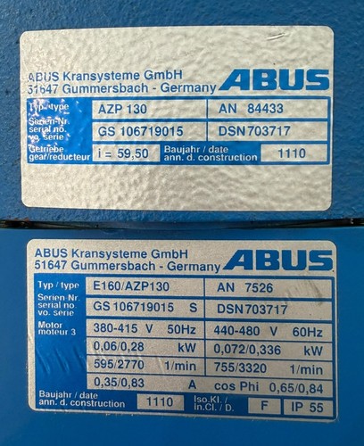 Abus e160 azp130 - abus, e160/azp130