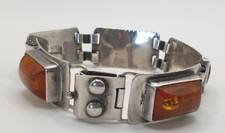 Armband Silber 835 Bernstein