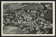 Altshausen /Wttbg., Gesamtansicht vom Flugzeug aus, Ansichtskarte 1949 