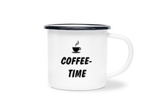 Emailletasse Coffee-time