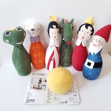 Ikea Plüschfiguren Kegelspiel Froschkönig König Königin Drache Frosch Kegel Ball