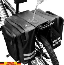 Doppel Fahrradtasche Satteltasche Gepäckträger wetterfest Transporttasche MTB DE