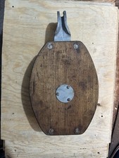 XXL Schiffsblock Umlenkrolle aus Holz